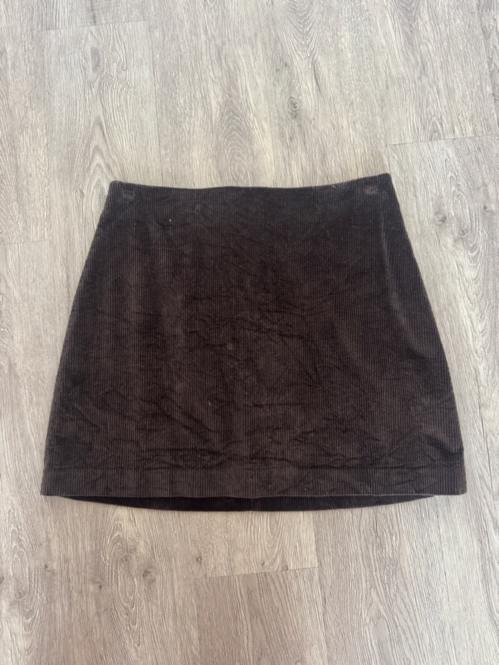 Classic Black Corduroy Mini Skirt